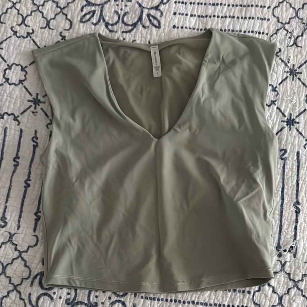 Sleek Olive Green Women's Top
